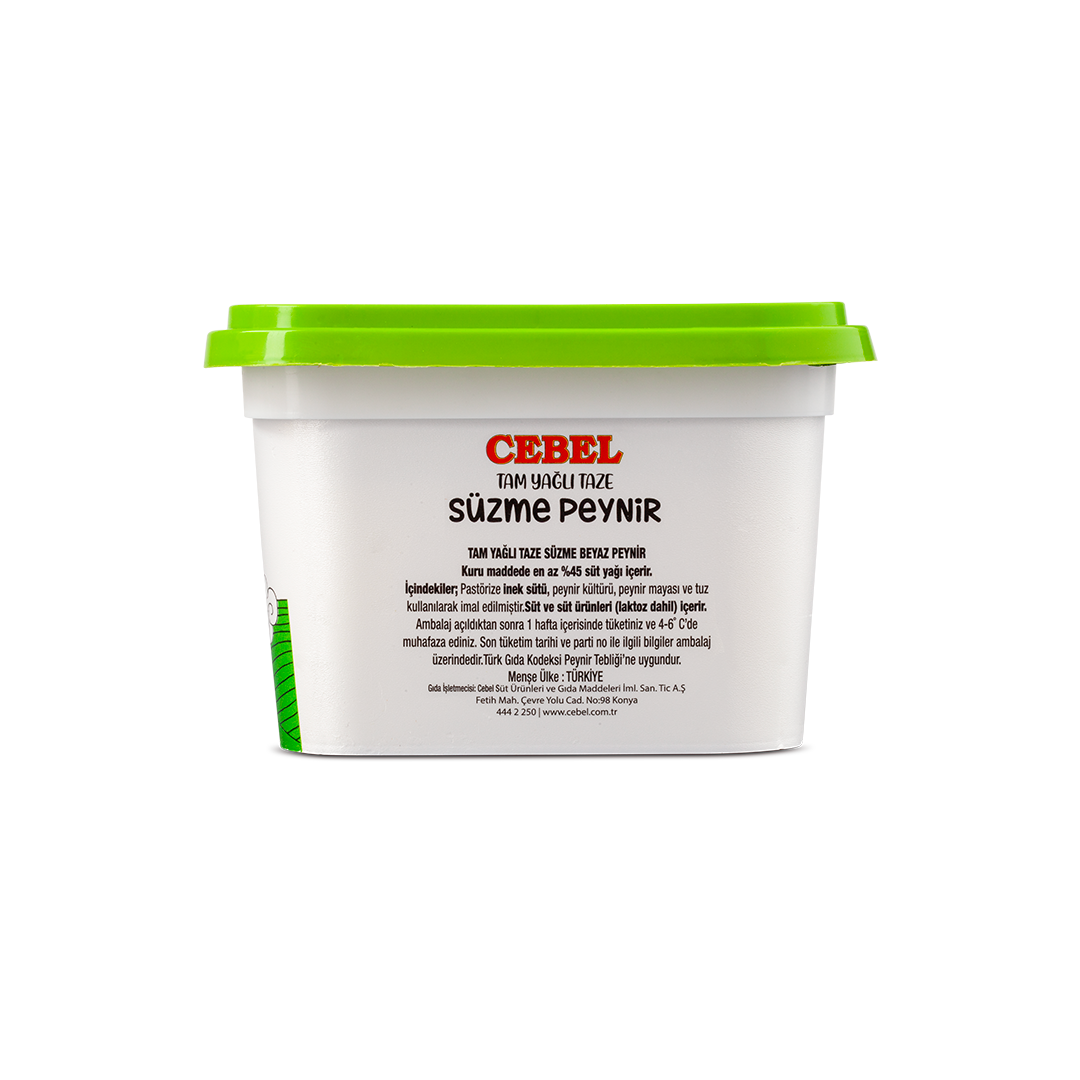 Tam Yağlı Süzme Peynir 450 gr